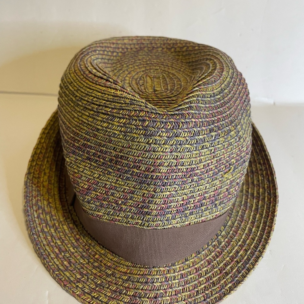 C.C. Exclusives Multicolor Woven Fedora Hat - Approx. 7"